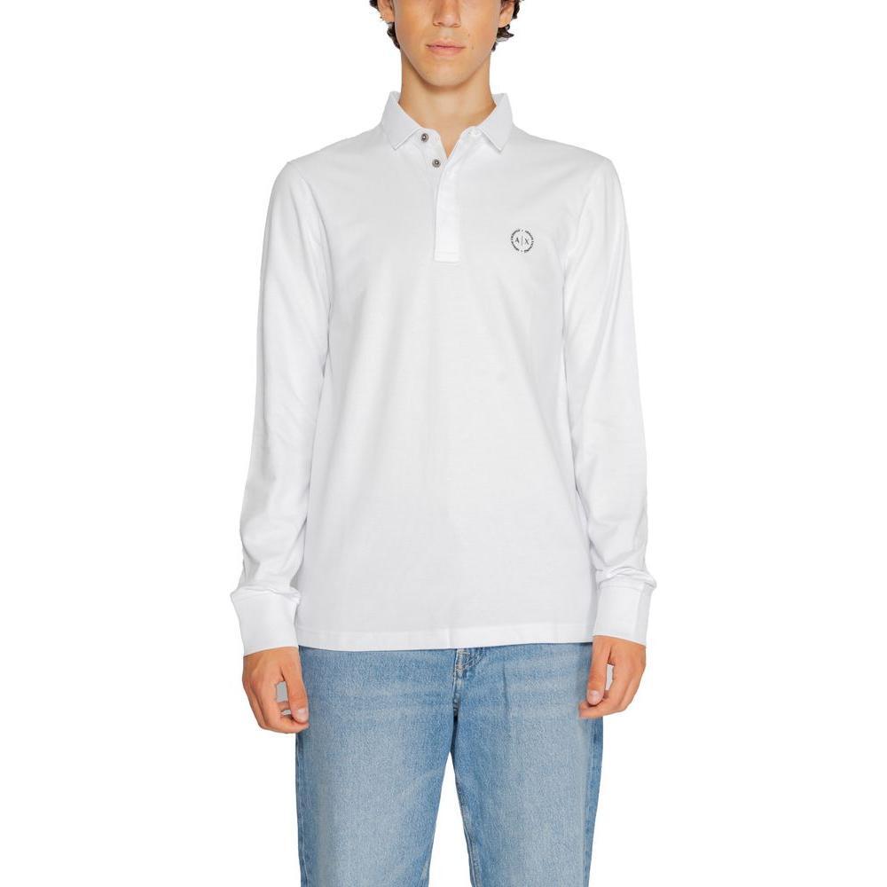 Armani Exchange White Cotton Long Sleeve AR-2160700008-IT52 | XL