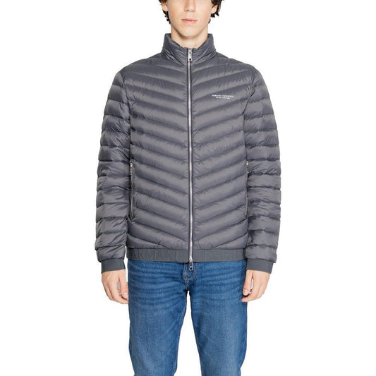 Armani Exchange Gray Polyester Jackets & Coat AR-7251700138-IT44 | S