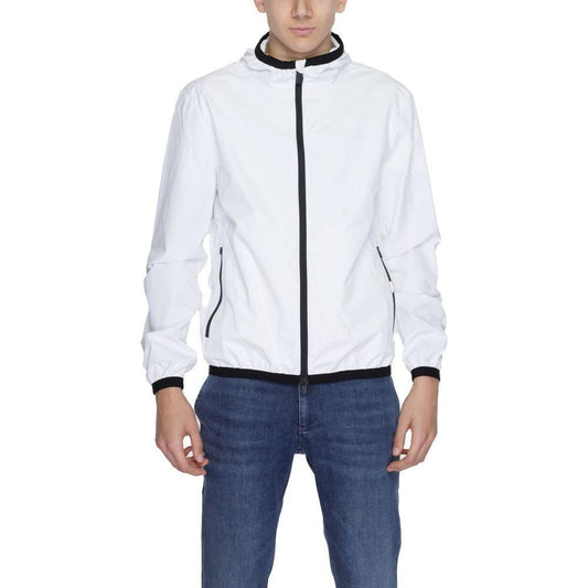 Suns White Polyester Jackets & Coat