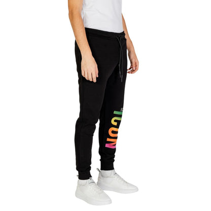 Icon Black Cotton Joggers (Workout Pants) Icon
