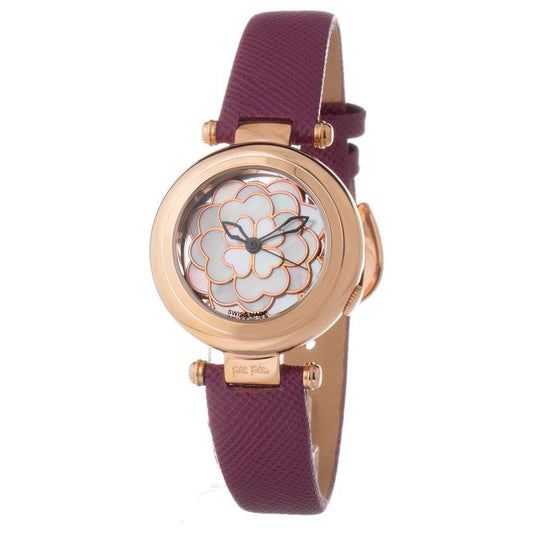 Folli Follie Purple Leather Watch FFWF15R009SPAC