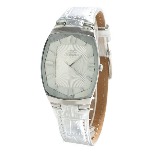 Chronotech Silver Leather Watch CHCT7065L26AC