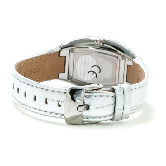 Chronotech Silver Leather Watch CHCT7065L26AC