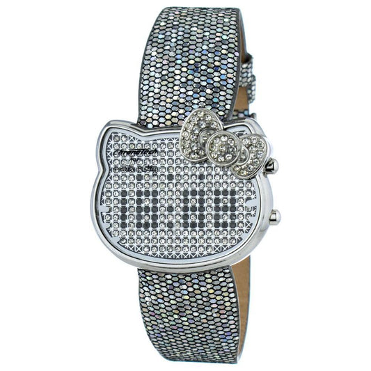 Chronotech Silver Leather Watch CHCT7104L02AC