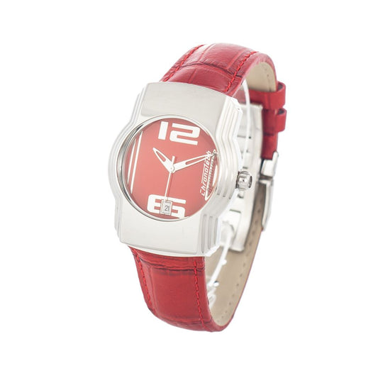 Chronotech Multicolor Leather Dress Watch