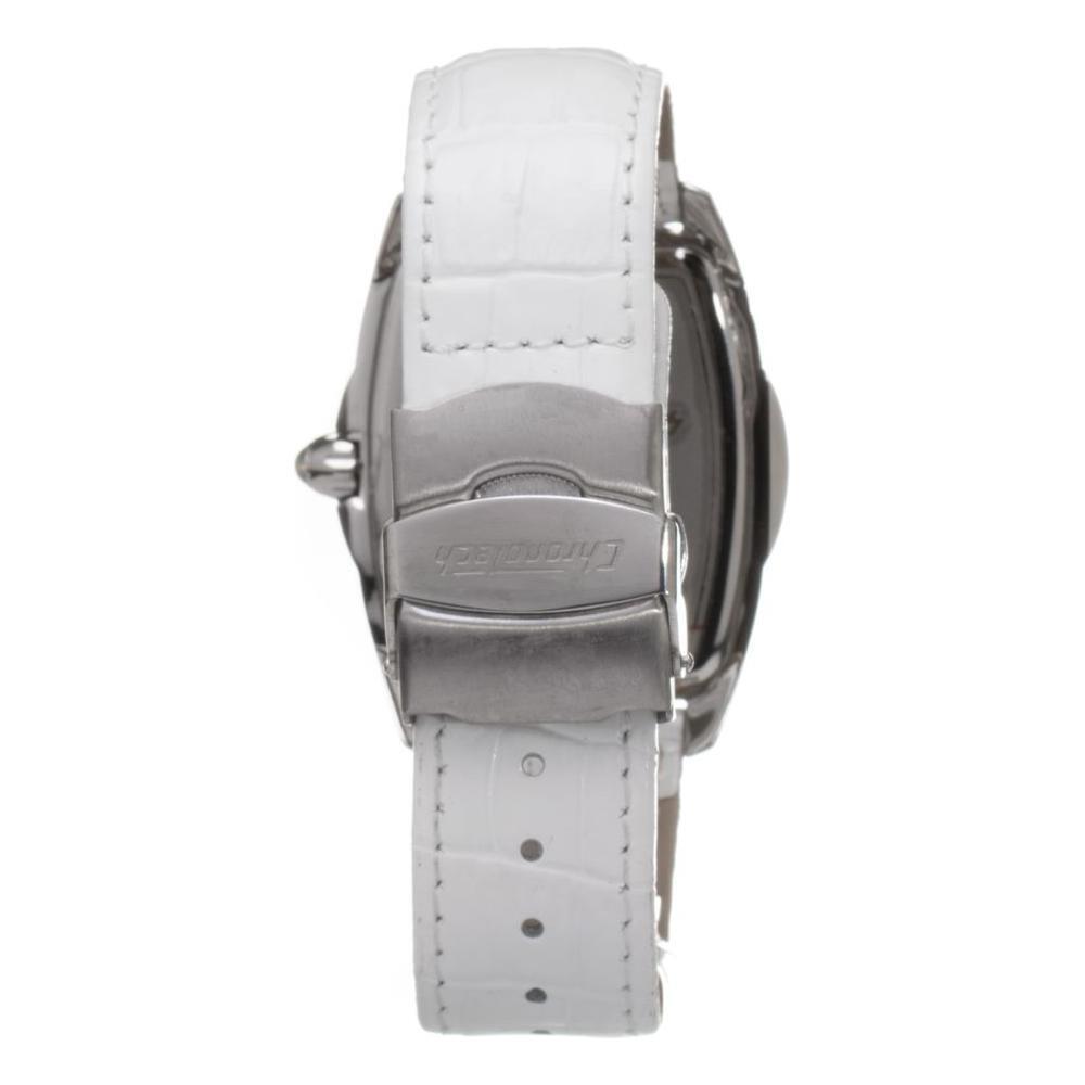 Chronotech White Leather Watch CHCT7504MBAC