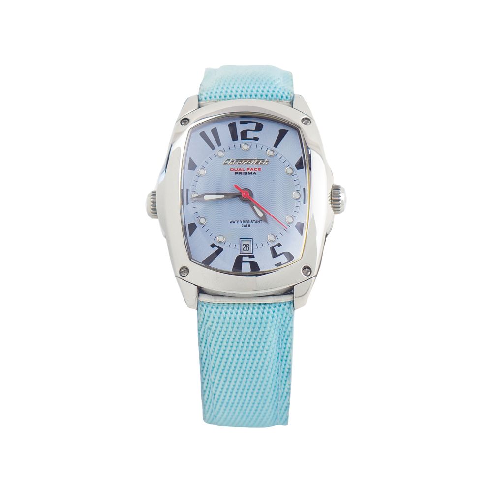 Chronotech Blue Leather Dress Watch