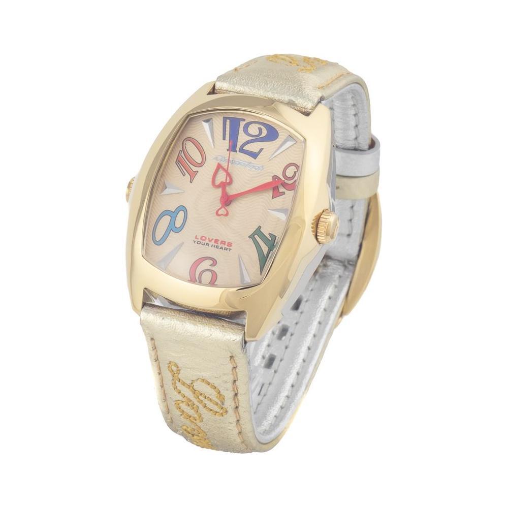 Chronotech Silver Leather Watch CHCT7696L11AC