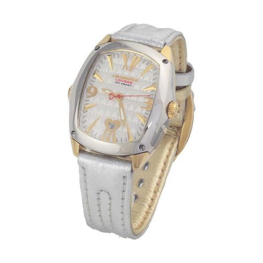 Chronotech Silver Leather Watch CHCT7696L11AC