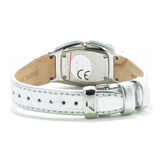 Chronotech Silver Leather Watch CHCT7932L52AC