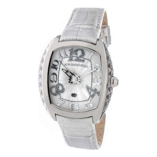 Chronotech Silver Leather Watch CHCT7998L09AC