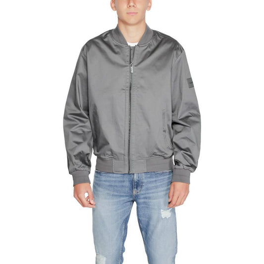 Calvin Klein Gray Organic Cotton Jackets & Coat CA-14571300138-IT48 | L