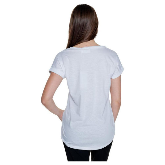 Vila Clothes White Cotton T-Shirt VI-14606400008-IT44|L