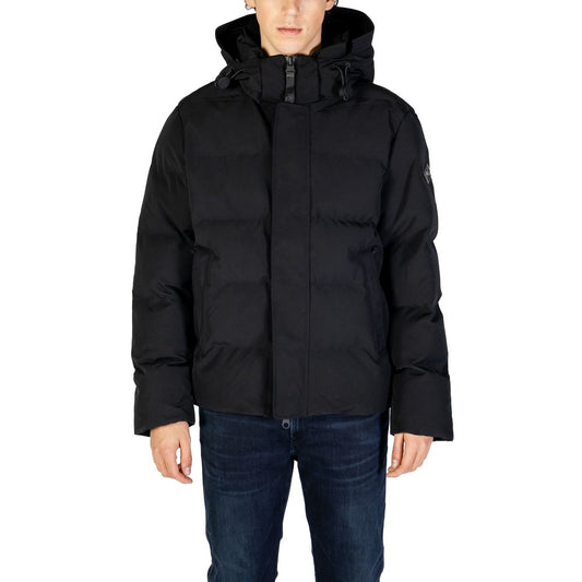 Replay Black Polyamide Coat Replay