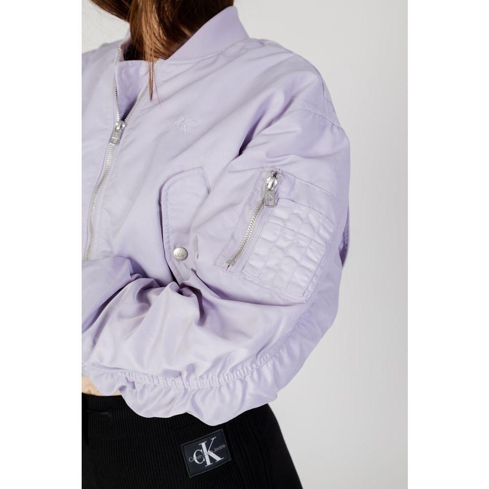 Calvin Klein Jeans Purple Polyamide Jackets & Coat CA-11558902203-IT38|XS