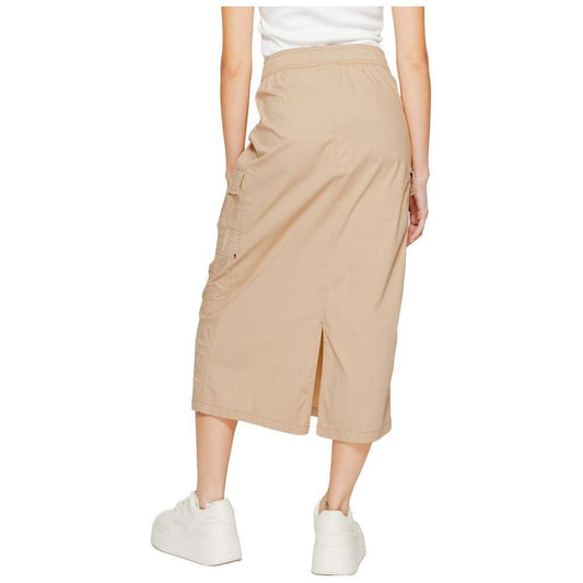 Street One Beige Cotton Skirt ST-14478700127-46