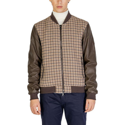 Gianni Lupo Brown Polyester Jackets & Coat GI-14787500140-IT52 | XL