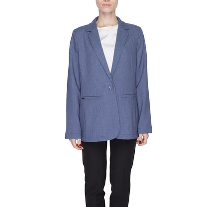 Street One Blue Polyester Blazer Street One