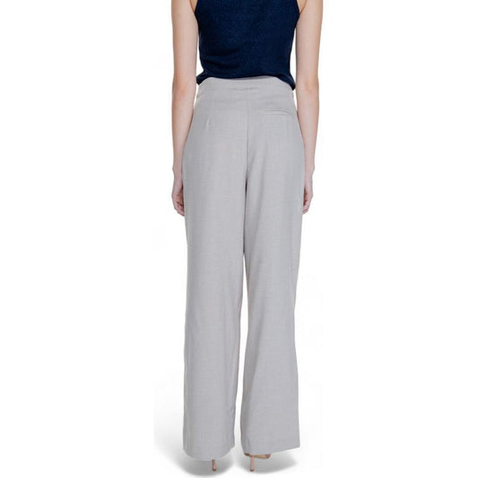 Vila Clothes Beige Polyester Pant VI-14651202507-IT38|XS