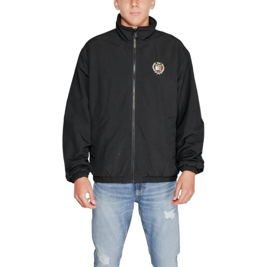 Tommy Hilfiger Jeans Black Recycled Polyester Jackets & Coat TO-14576000009-IT44 | S