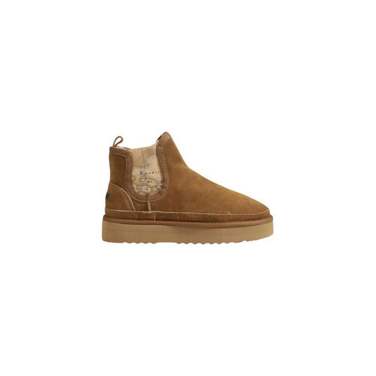 Alviero Martini Prima Classe Beige Leather Ankle AL-14626000127-EU37/US7