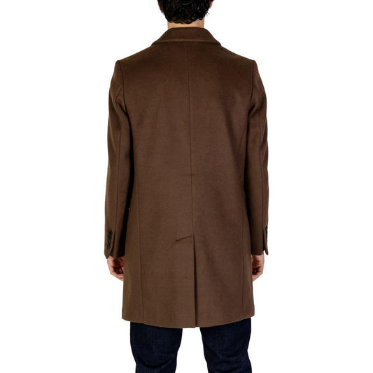 Antony Morato Brown Polyester Coat AN-14634100140-IT52 | XL