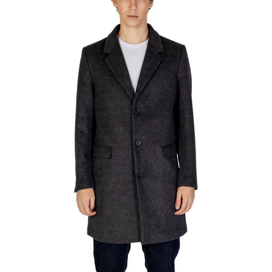Antony Morato Gray Polyester Coat AN-14634100153-IT50 | L
