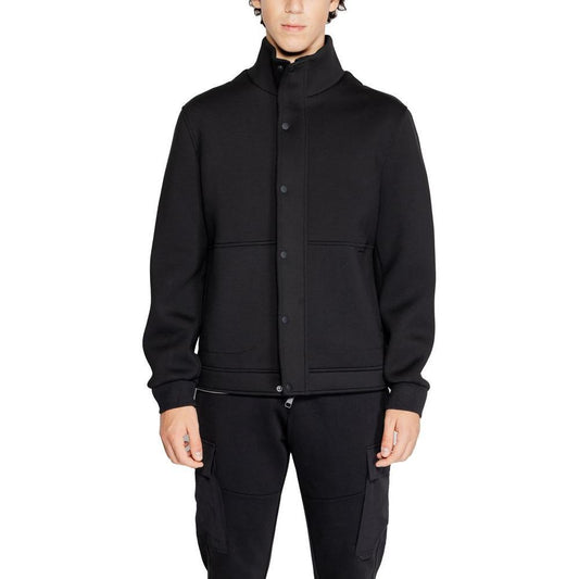Antony Morato Black Polyester Jackets & Coat AN-14634300009-IT52 | XL
