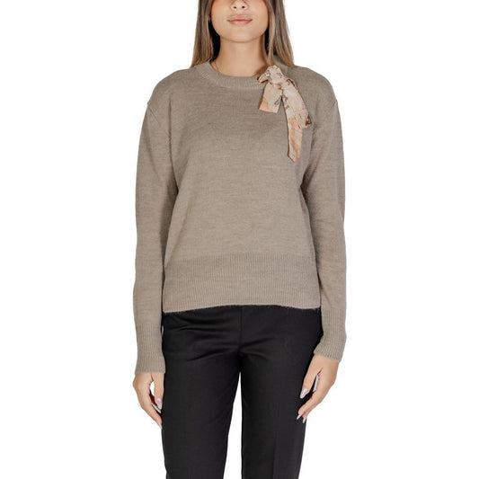 Alviero Martini Prima Classe Beige Polyester Sweater AL-15610600127-IT40|S