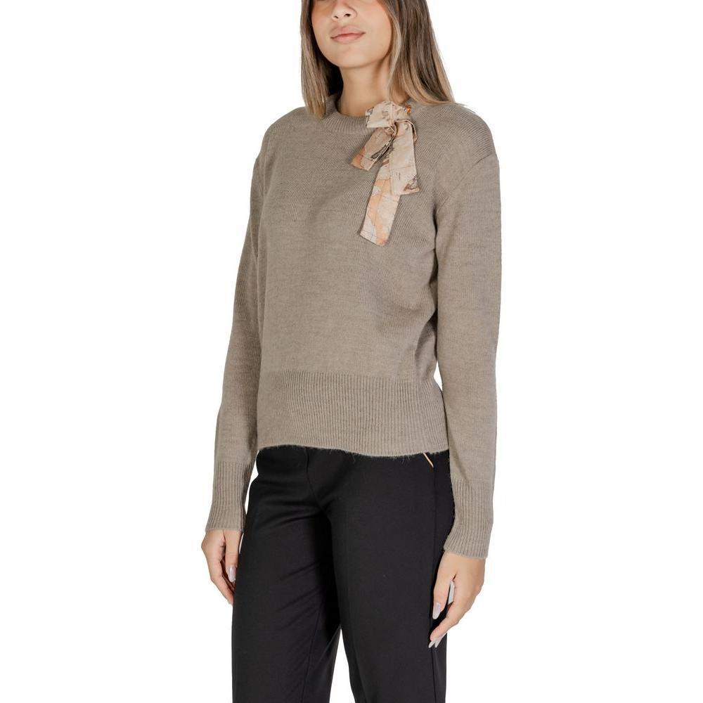 Alviero Martini Prima Classe Beige Polyester Sweater AL-15610600127-IT40|S