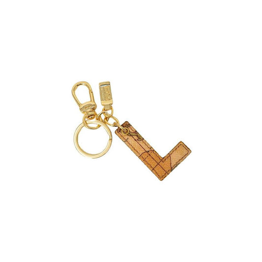 Alviero Martini Prima Classe Beige Leather Keychain ALMAPRCL-8004700127