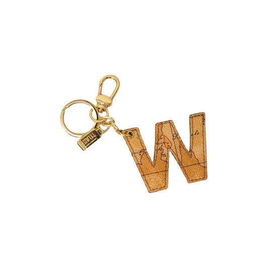 Alviero Martini Prima Classe Beige Leather Keychain ALMAPRCL-8005500127