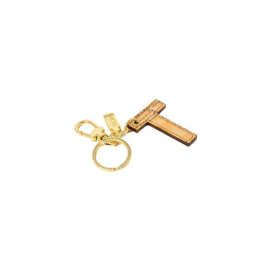 Alviero Martini Prima Classe Beige Leather Keychain ALMAPRCL-8005700127