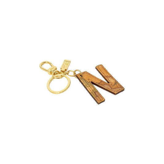 Alviero Martini Prima Classe Beige Leather Keychain ALMAPRCL-8005900127