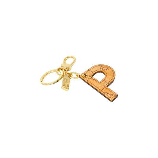 Alviero Martini Prima Classe Beige Leather Keychain ALMAPRCL-8006000127