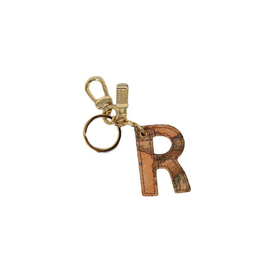 Alviero Martini Prima Classe Beige Leather Keychain ALMAPRCL-8032900127