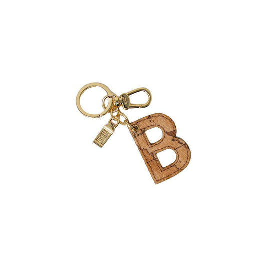 Alviero Martini Prima Classe Beige Cotton Keychain ALMAPRCL-8033200127