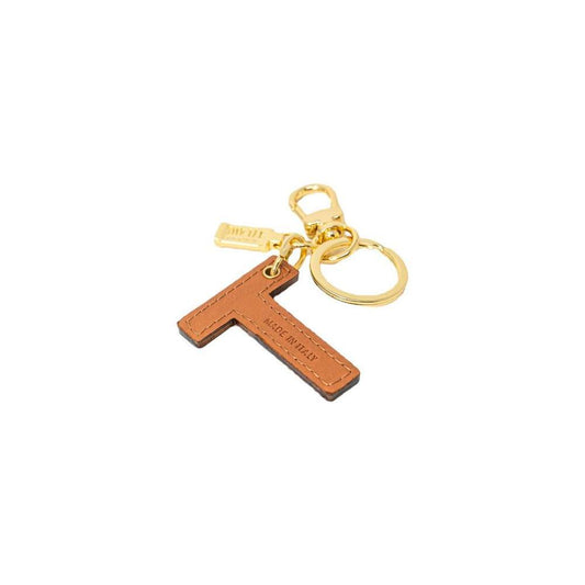 Alviero Martini Prima Classe Beige Leather Keychain ALMAPRCL-8005700127