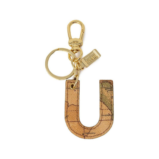 Alviero Martini Prima Classe Beige Leather Keychain ALMAPRCL-8835000127