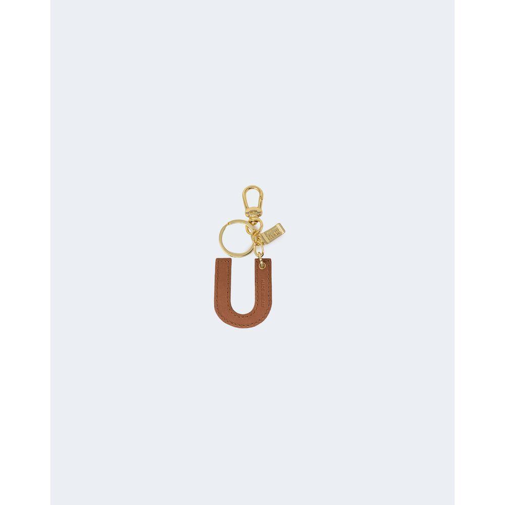 Alviero Martini Prima Classe Beige Leather Keychain ALMAPRCL-8835000127