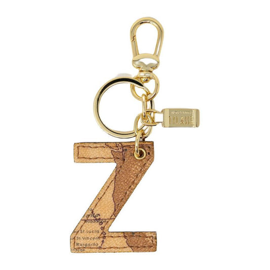 Alviero Martini Prima Classe Beige Leather Keychain ALMAPRCL-8835100127
