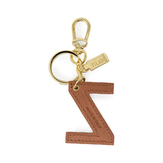 Alviero Martini Prima Classe Beige Leather Keychain ALMAPRCL-8835100127