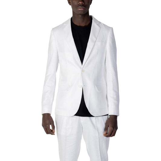 Antony Morato White Linen Blazer AN-10253200008-IT52 | XL