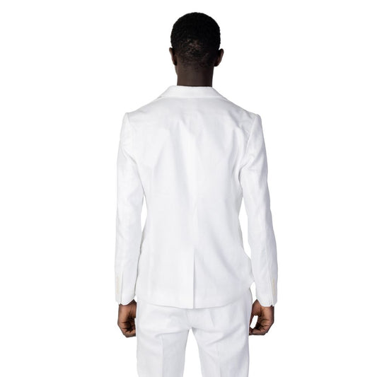 Antony Morato White Linen Blazer AN-10253200008-IT52 | XL