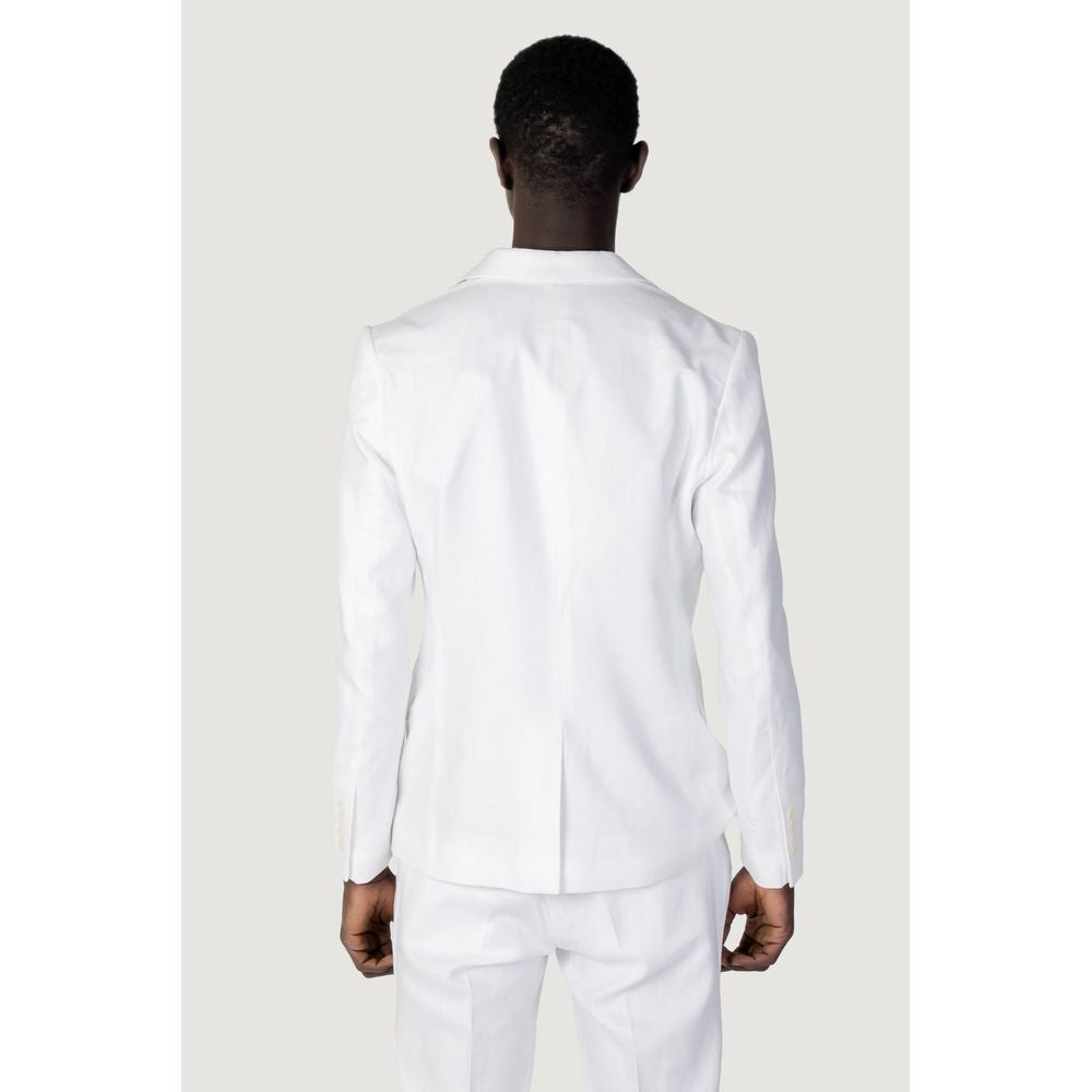 Antony Morato White Linen Blazer AN-10253200008-IT52 | XL