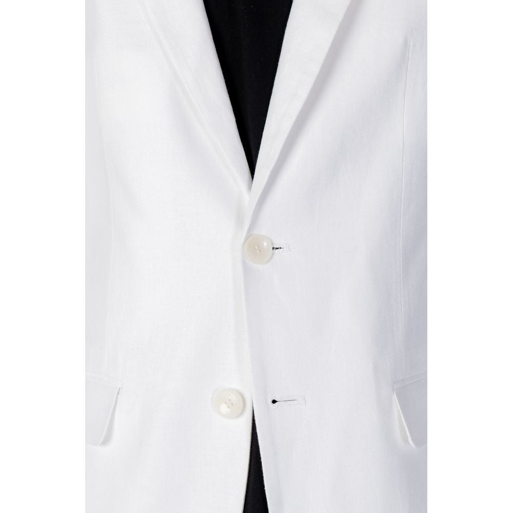 Antony Morato White Linen Blazer AN-10253200008-IT52 | XL
