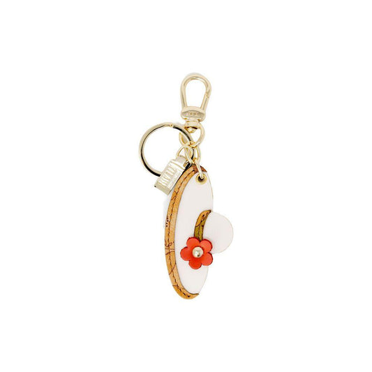 Alviero Martini Prima Classe Beige Polyester Keychain ALMAPRCL-11346300127