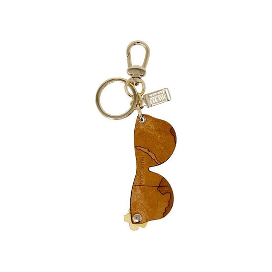 Alviero Martini Prima Classe Beige Leather Keychain ALMAPRCL-11403300127