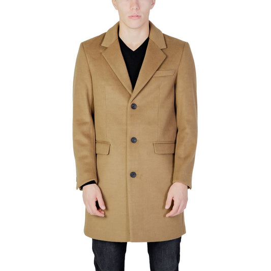 Antony Morato Beige Polyester Coat AN-11849000309-IT54 | XXL