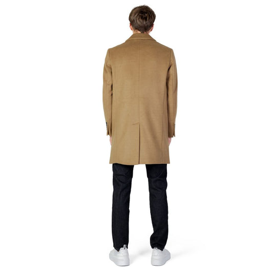 Antony Morato Beige Polyester Coat AN-11849000309-IT54 | XXL